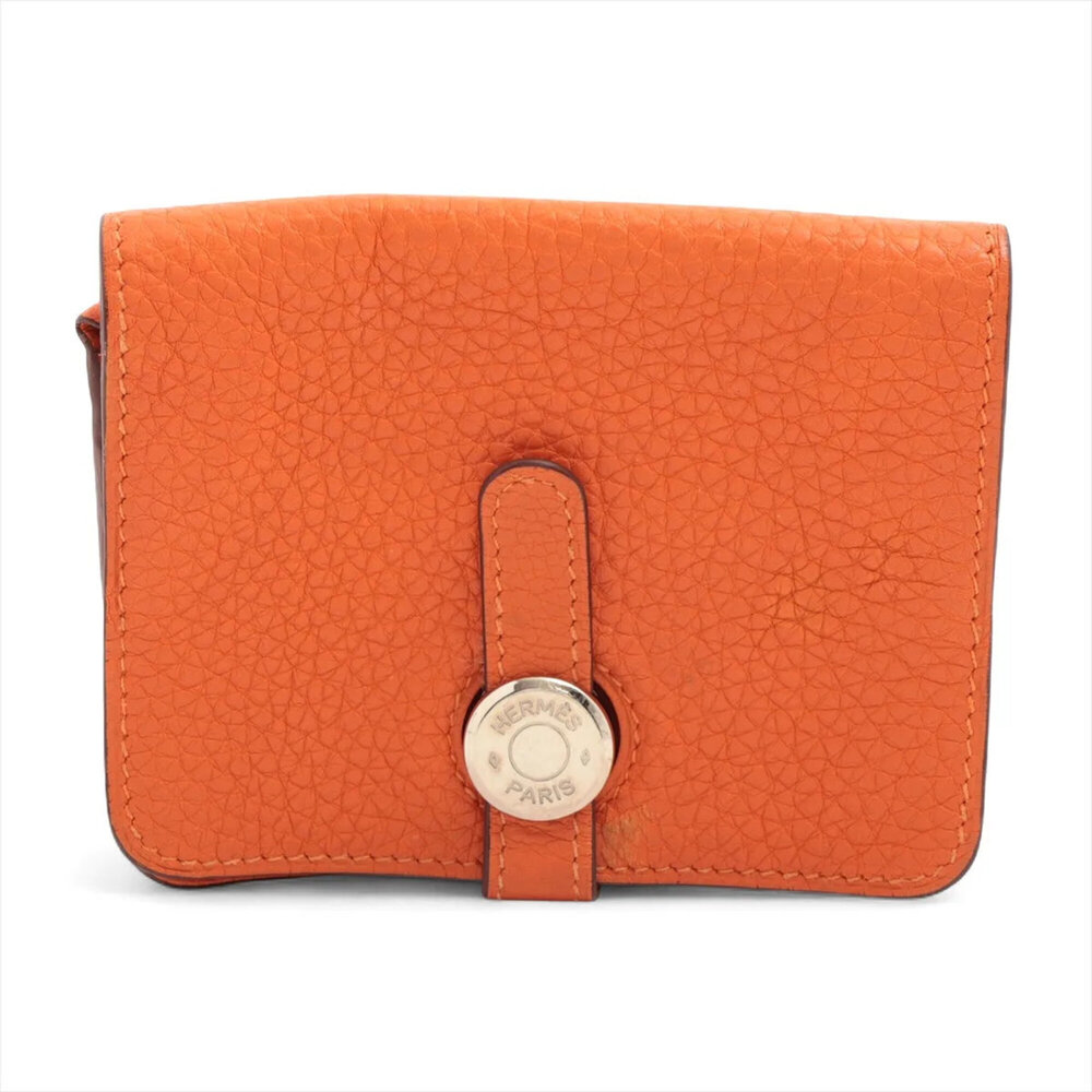 Hermes Dogon Togo Leather Coin Purse (□L stamp, manufactured in 2008) - Men's...